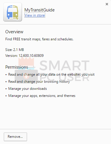 MyTransitGuide Permissions