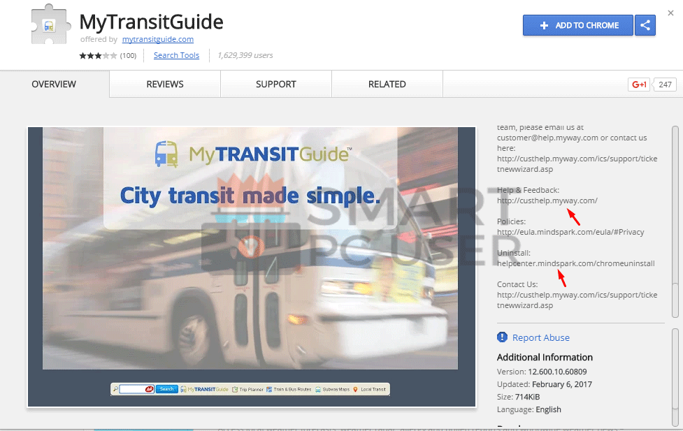 MyTransitGuide Removal Guide