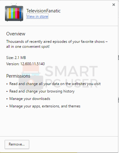 TelevisionFanatic Permissions