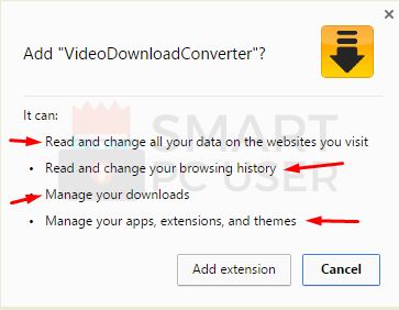 VideoDownloadConverter Permissions