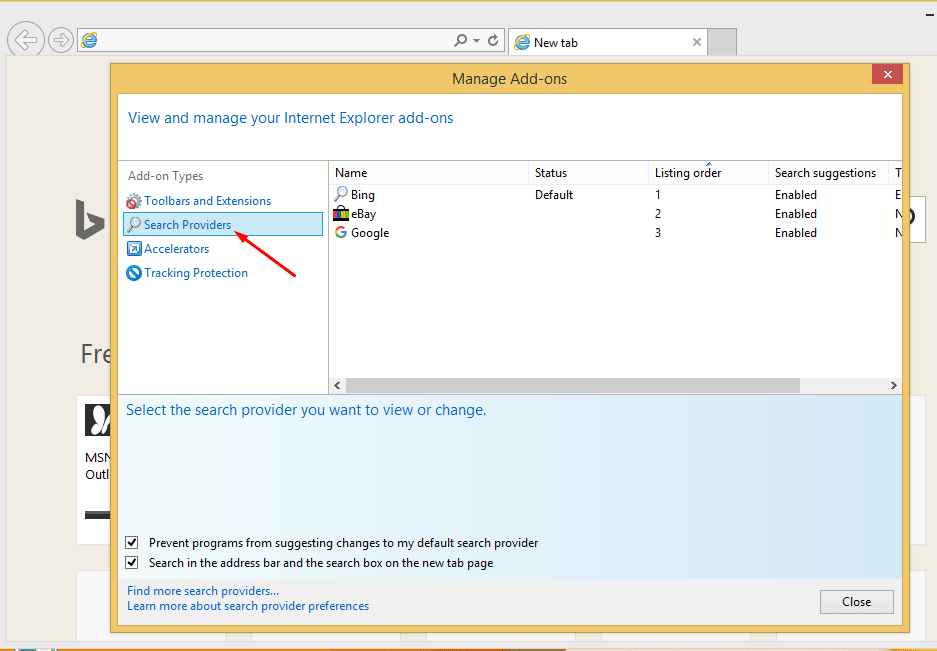 Remove Unwanted Search Engines from Internet Explorer 1