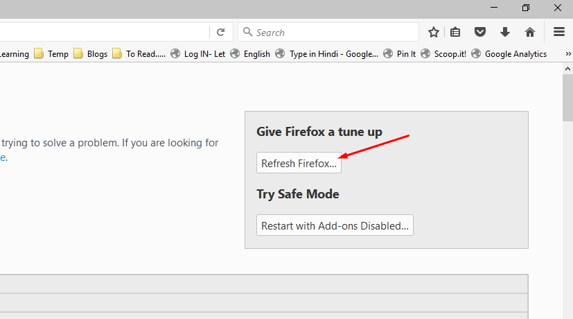Reset Mozilla Firefox 3