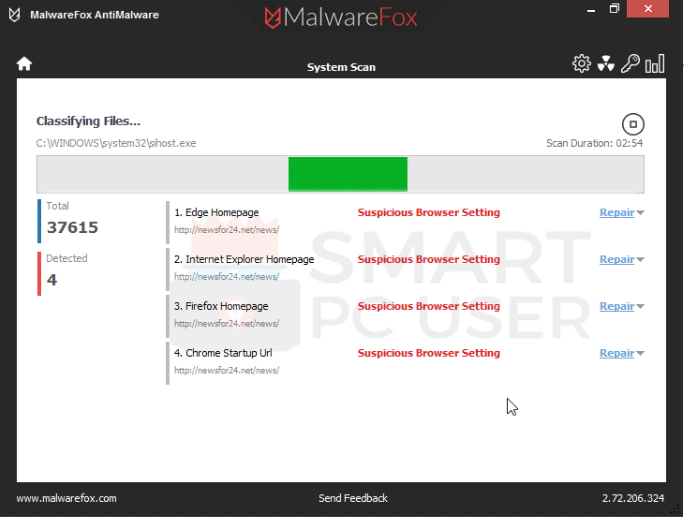 Newsfor24.net Removal Guide