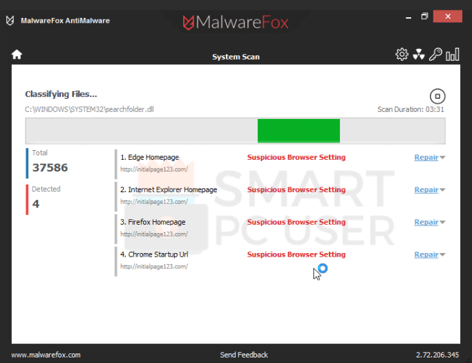 Initialpage123.com Removal Guide