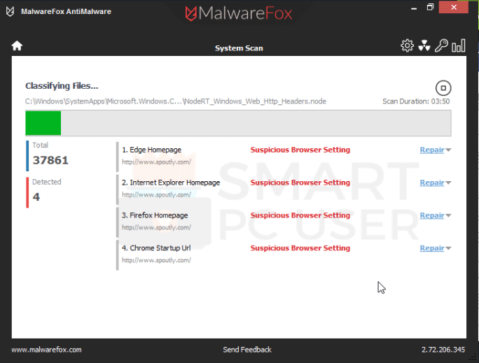 Spoutly.com Removal Guide