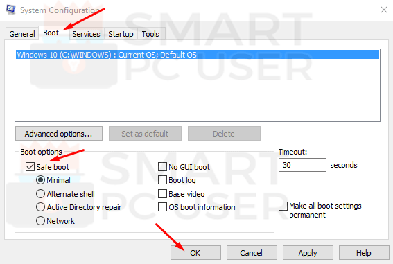 Windows 10 Safe Mode Boot